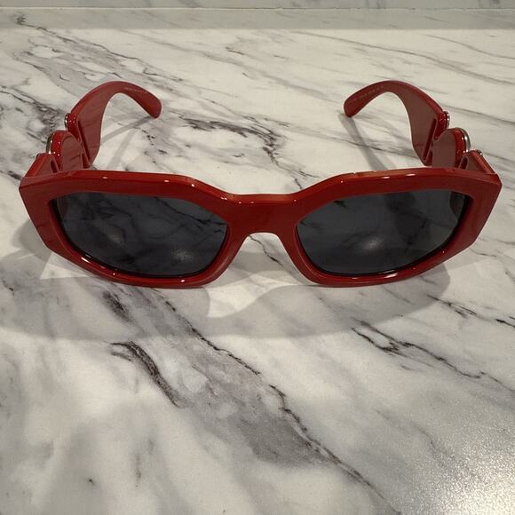 Versace Mod 4361 5330/87 Red Gray 53-18-140 Sunglasses Read - Picture 1 of 8